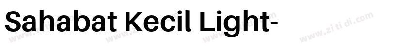 Sahabat Kecil Light字体转换